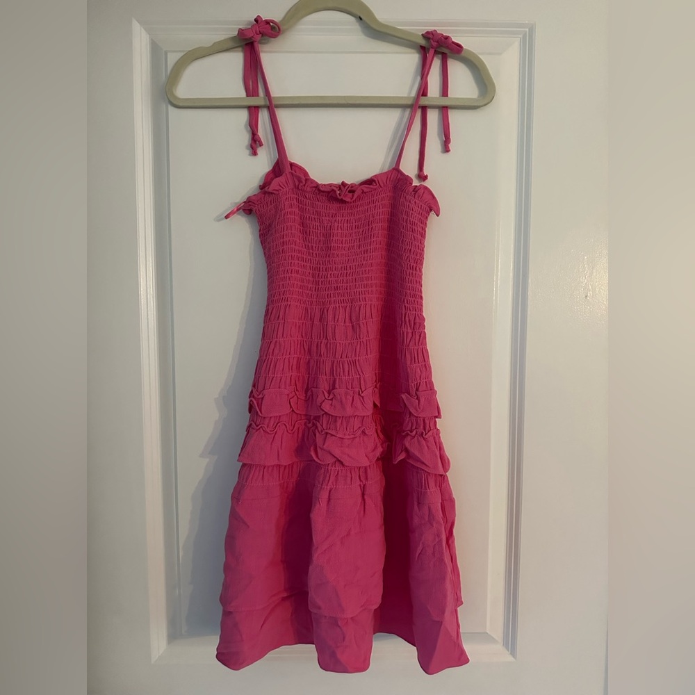Sundays Pink Ruffled women’s Dress